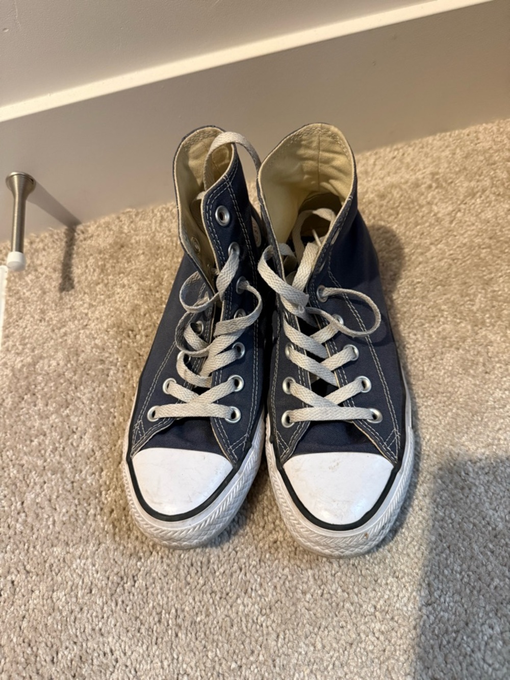 Converse Navy Blue High Tops - Picture 2 of 6